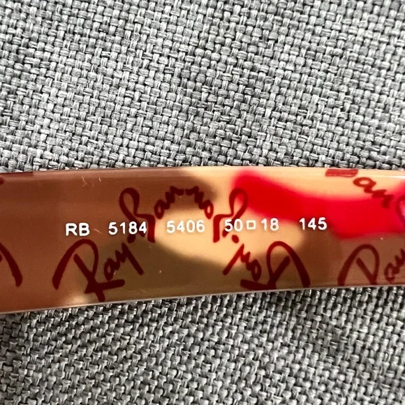 Ray-Ban Red Wayfarer Glasses. - Picture 5 of 6